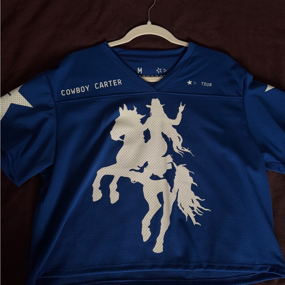 Blue Cowboy Carter Graphic Jersey
